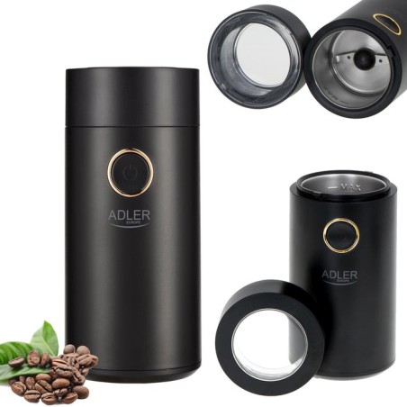 Molino de café adler ad 4446bg, negro