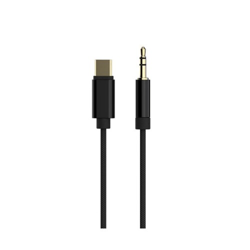 Cable xpert usb tipo c to stereo 3.5 mm aux cable, 1.5 m, black