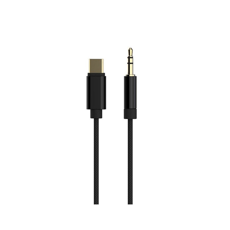 Cable xpert usb tipo c to stereo 3.5 mm aux cable, 1.5 m, black