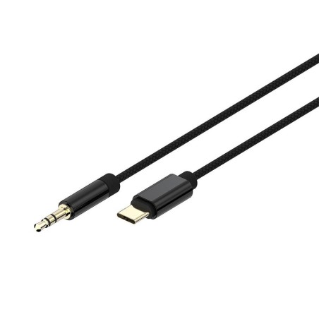Cable xpert usb tipo c to stereo 3.5 mm aux cable, 1.5 m, black