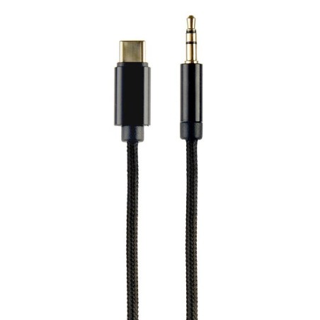 Cable xpert usb tipo c to stereo 3.5 mm aux cable, 1.5 m, black