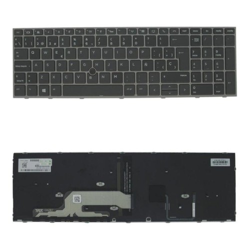 Teclado hp original reacondicionado español para portatil  zbook 15/17 g5 g6 1 año de garantia