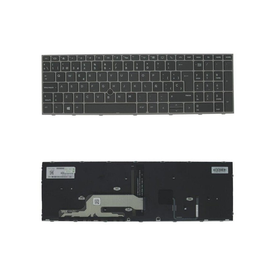 Teclado hp original reacondicionado español para portatil  zbook 15/17 g5 g6 1 año de garantia