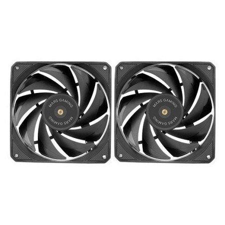 Pack 2 ventiladores mars gaming mf-nclx2 12cm