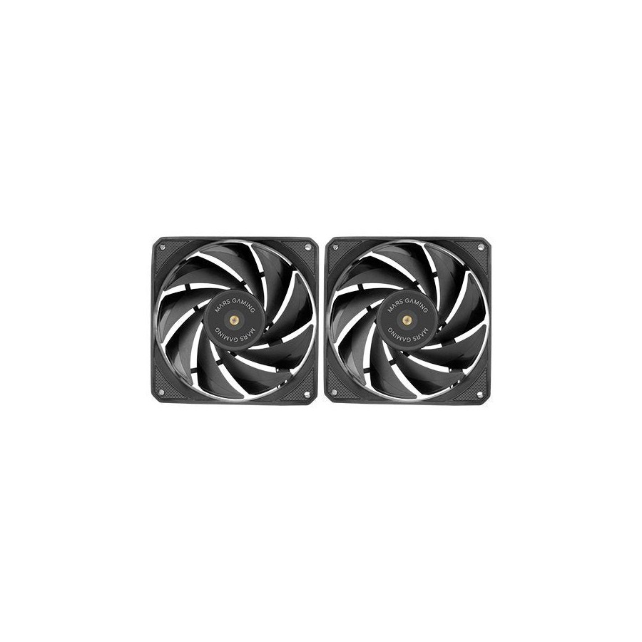 Pack 2 ventiladores mars gaming mf-nclx2 12cm