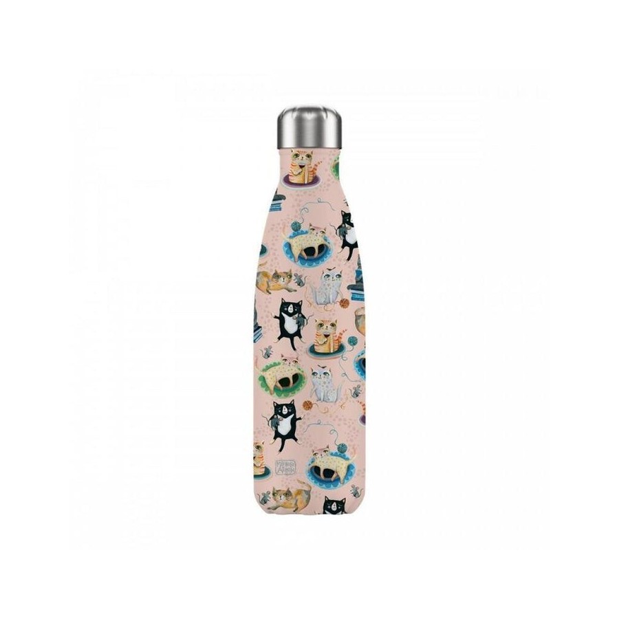 Botella isotermica enesco crazy cats