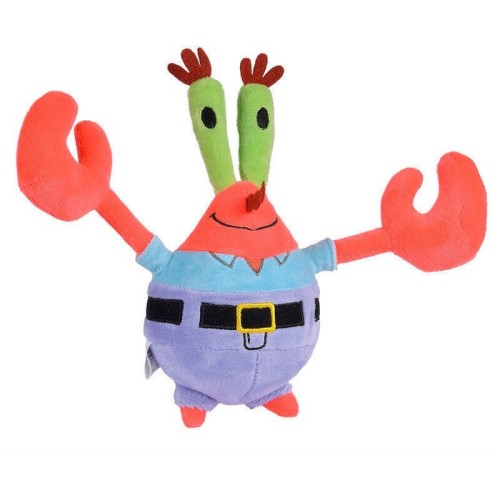 Peluche sr. cangrejo bob esponja 20cm