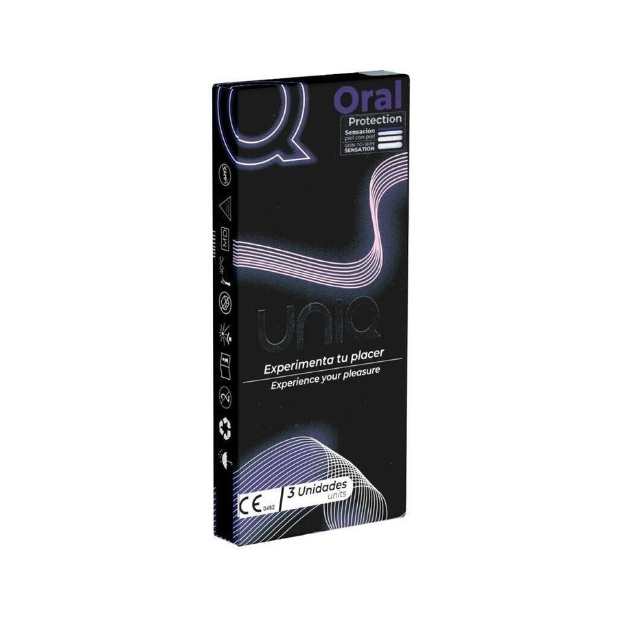 Uniq - oral mask preservativos sin latex 3 unidades