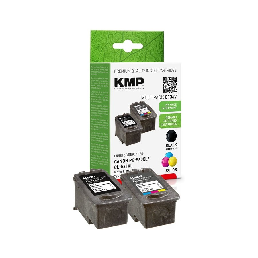 Tinta kmp canon pg-560xl cl-561xl 2er-pack refilled remanufactured