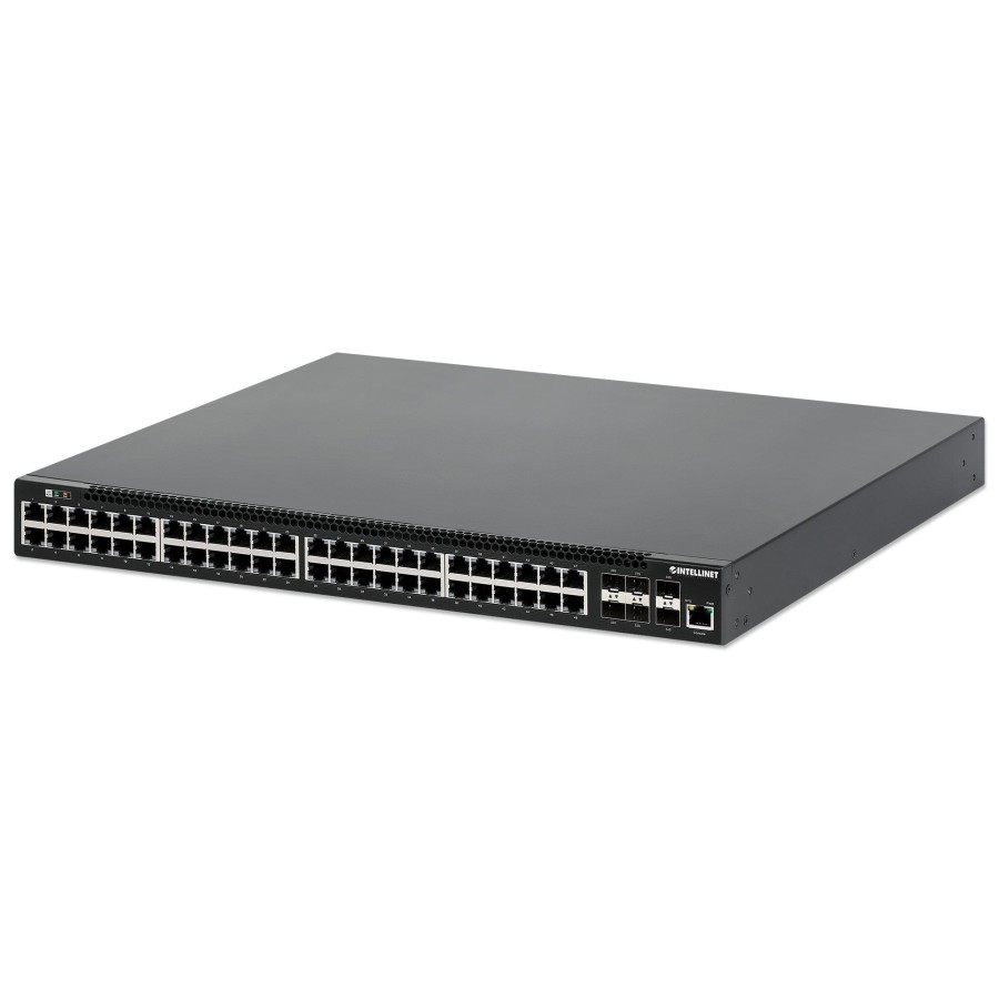 Switch intellinet 54-p poe+ managed 6x10gbe 850w