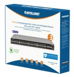 Switch intellinet 54-p poe+ managed 6x10gbe 850w