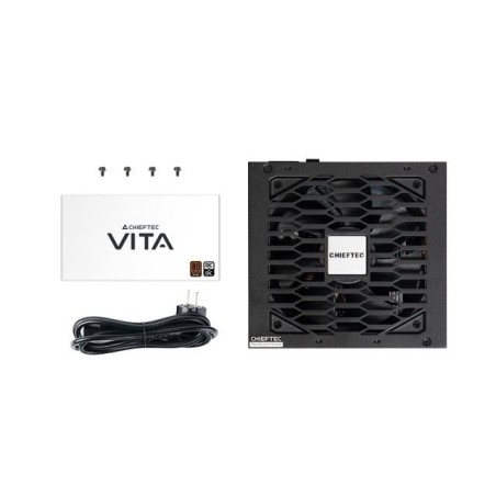 Fuente de alimentación chieftec bpx-850-s , 4x pcie, gestión de cables, 850 vatios bpx-850-s negra