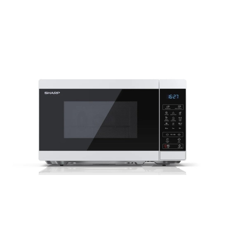 Microondas  sharp yc-mg02e-w  20 l 800 w azul, blanco