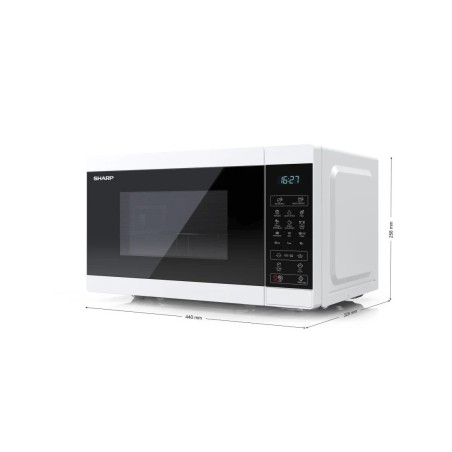 Microondas  sharp yc-mg02e-w  20 l 800 w azul, blanco