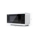 Microondas  sharp yc-mg02e-w  20 l 800 w azul, blanco