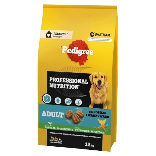 Pedigree professional nutrition adult with poultry and vegetables, medium and large breeds - alimento seco para perros - 12kg