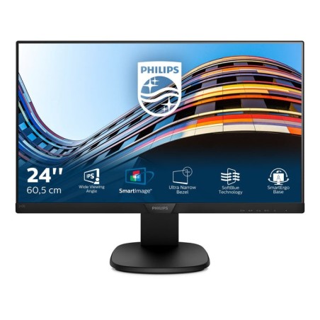Monitor philips 23.8" 243s7ehmb 1920x1080 vga hdmi 5ms gtg 60hz altavoces 2x2w ajustable pivotante vesa 100x100mm
