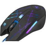 Ratón defender forced gm-020l  juego ambidextro usb tipo a óptico 3200 dpi