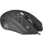 Ratón defender forced gm-020l  juego ambidextro usb tipo a óptico 3200 dpi