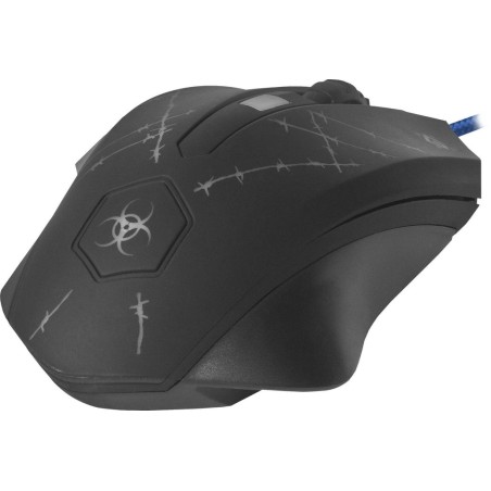 Ratón defender forced gm-020l  juego ambidextro usb tipo a óptico 3200 dpi