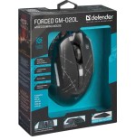 Ratón defender forced gm-020l  juego ambidextro usb tipo a óptico 3200 dpi
