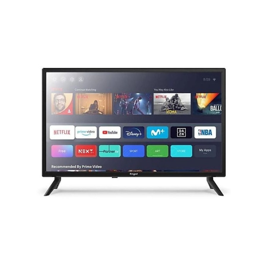 Televisor engel le2485sm 24" hd smart tv wifi negro
