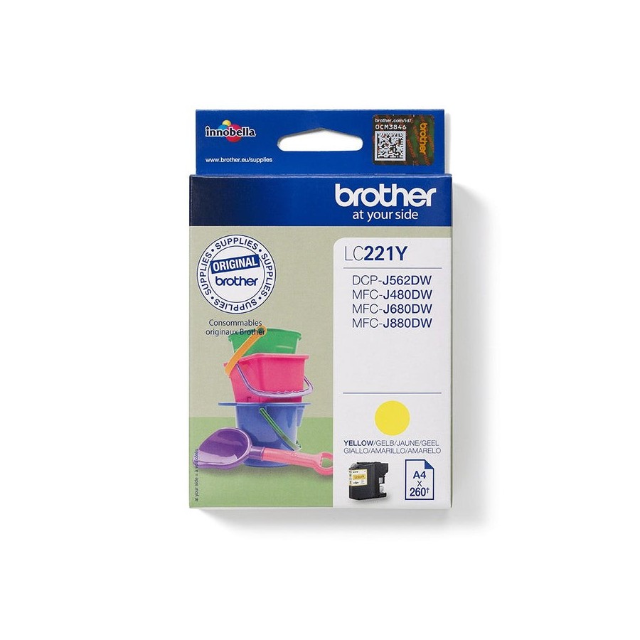 Tinta original brother lc221 amarillo lc 221 y