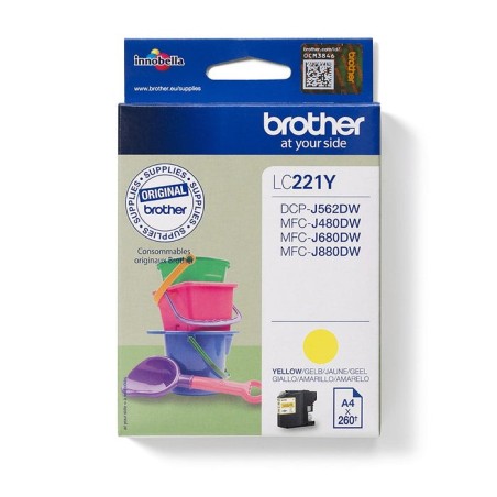 Tinta original brother lc221 amarillo lc 221 y