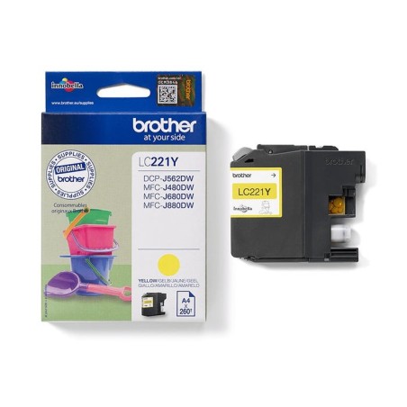 Tinta original brother lc221 amarillo lc 221 y