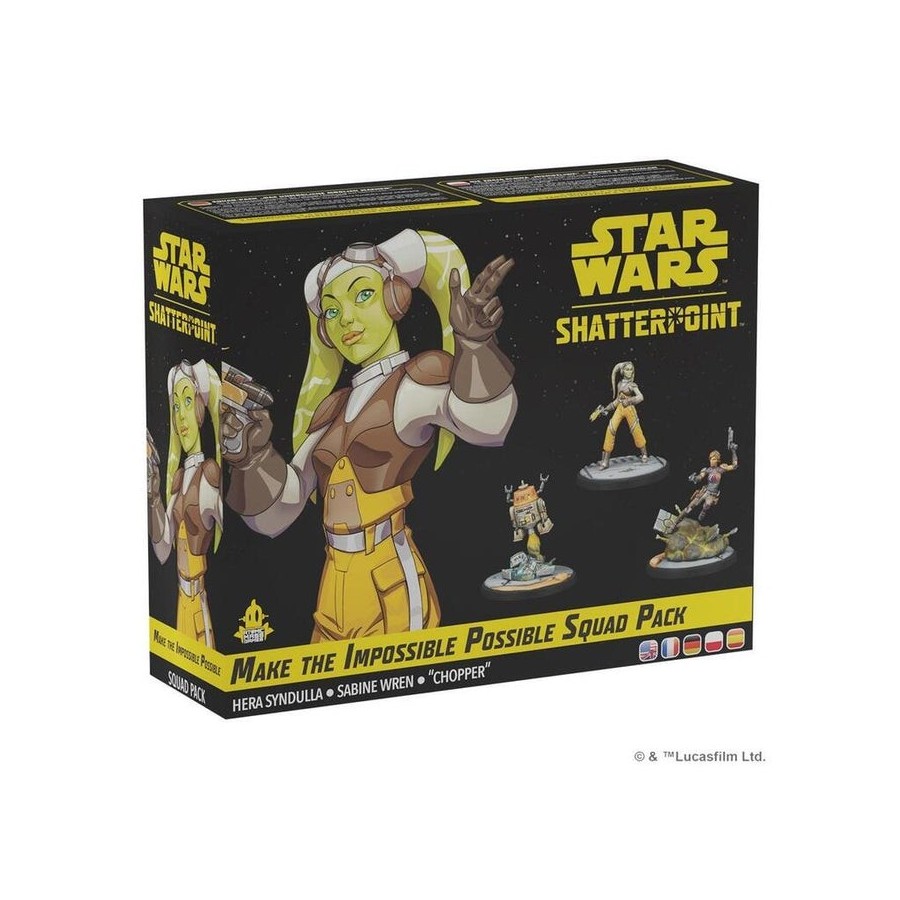 Juego de mesa star war shatterpoint make the impossible possible squad pack edad recomendada 14 años