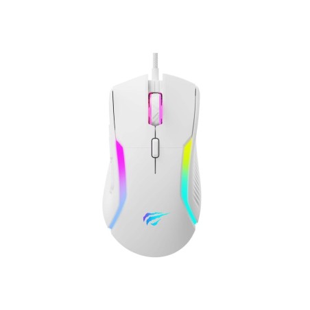 Ratón gaming  havit ms1033 rgb 8000 dpi 9 botones blanco