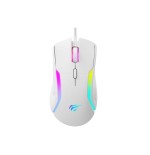 Ratón gaming  havit ms1033 rgb 8000 dpi 9 botones blanco