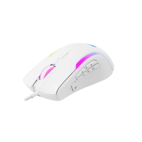 Ratón gaming  havit ms1033 rgb 8000 dpi 9 botones blanco