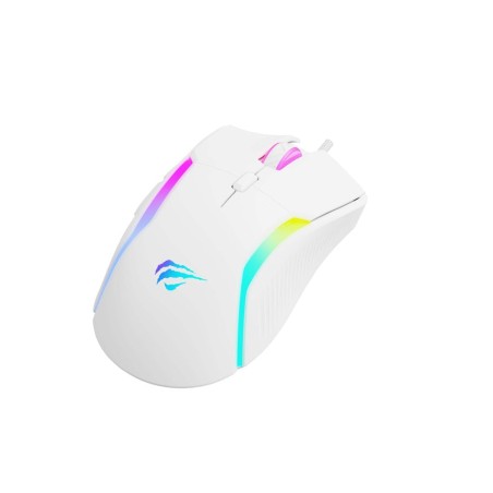 Ratón gaming  havit ms1033 rgb 8000 dpi 9 botones blanco