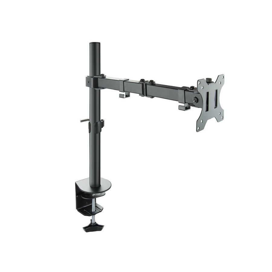 Tooq soporte de mesa con brazo articulado para monitor de 13"-32" - giratorio e inclinable - gestion de cables - peso