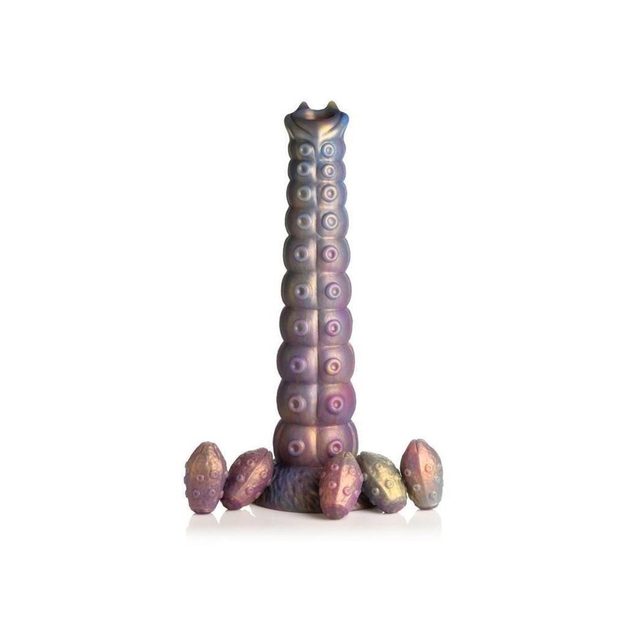 Dildo ovoposito con 5 huevos deep invader tentacle