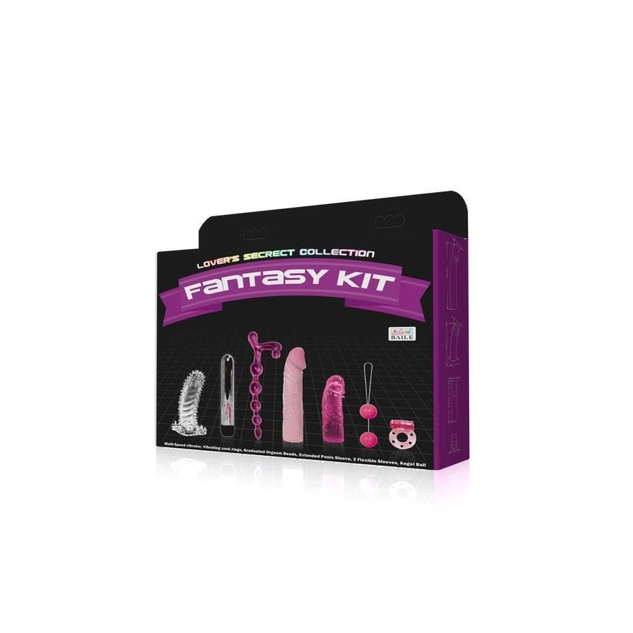 Kit de vibrador y fundas para el pene