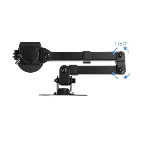 Tooq soporte de mesa con brazo articulado para monitor de 13"-32" - giratorio e inclinable - gestion de cables - peso