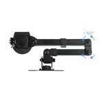 Tooq soporte de mesa con brazo articulado para monitor de 13"-32" - giratorio e inclinable - gestion de cables - peso