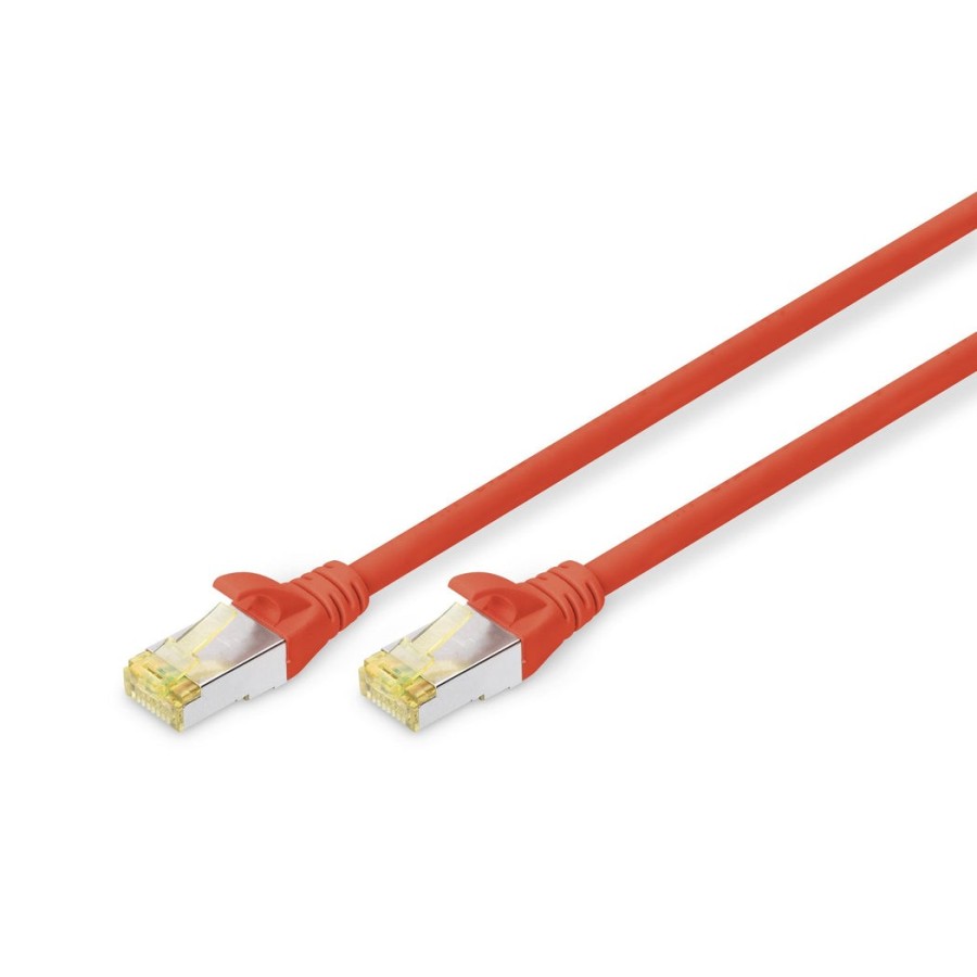 Cable digitus cat 6a s ftp  de red, 10m, rot
