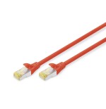 Cable digitus cat 6a s ftp  de red, 10m, rot