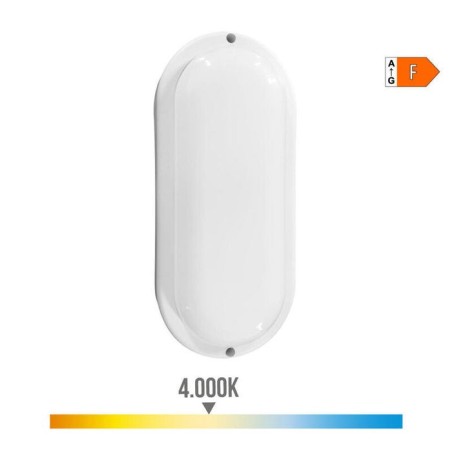 Aplique oval led con sensor de movimiento 18w 1820lm 4.000k edm