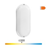 Aplique oval led con sensor de movimiento 18w 1820lm 4.000k edm
