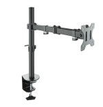 Tooq soporte de mesa con brazo articulado para monitor de 13"-32" - giratorio e inclinable - gestion de cables - peso