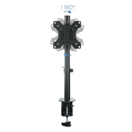 Tooq soporte de mesa con brazo articulado para monitor de 13"-32" - giratorio e inclinable - gestion de cables - peso