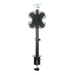 Tooq soporte de mesa con brazo articulado para monitor de 13"-32" - giratorio e inclinable - gestion de cables - peso