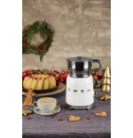 Espumador de leche smeg mff11wheu estilo años 50 blanco