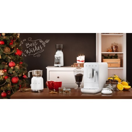 Espumador de leche smeg mff11wheu estilo años 50 blanco