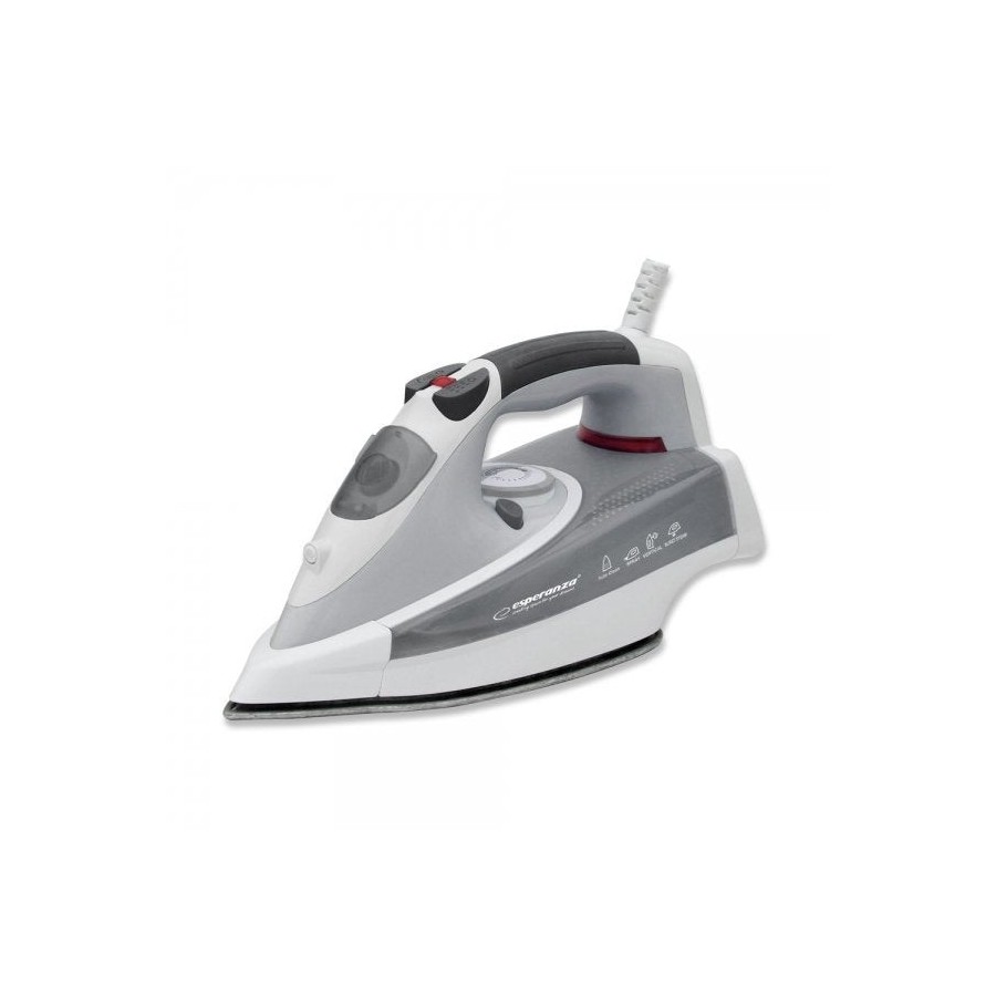 Plancha de vapor  esperanza ehi009  placa  vitrocerámica gris, blanco 2400 w
