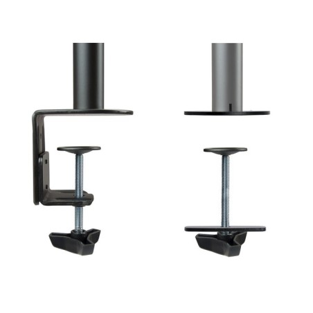 Tooq soporte de mesa con brazo articulado para monitor de 13"-32" - giratorio e inclinable - gestion de cables - peso